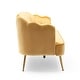 preview thumbnail 32 of 62, Reitz Glam Velvet Shell Sofa by Christopher Knight Home - 76.25" L x 29.25" W x 33.50" H