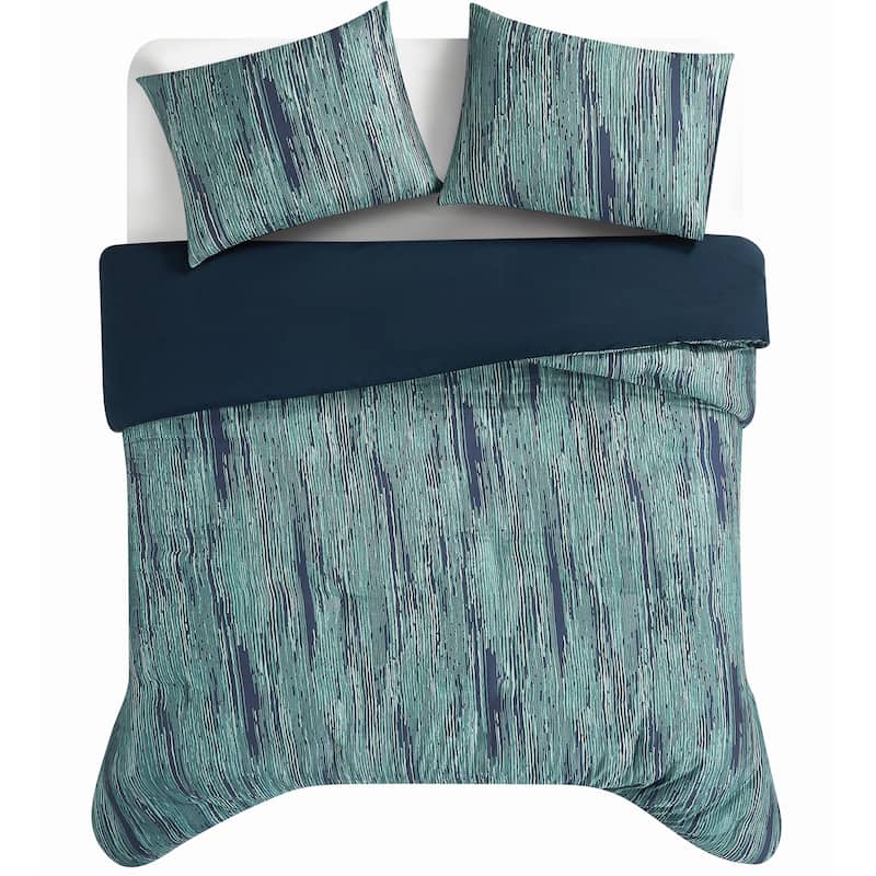 Vince Camuto Linework Stripe 3 Piece Comforter Set