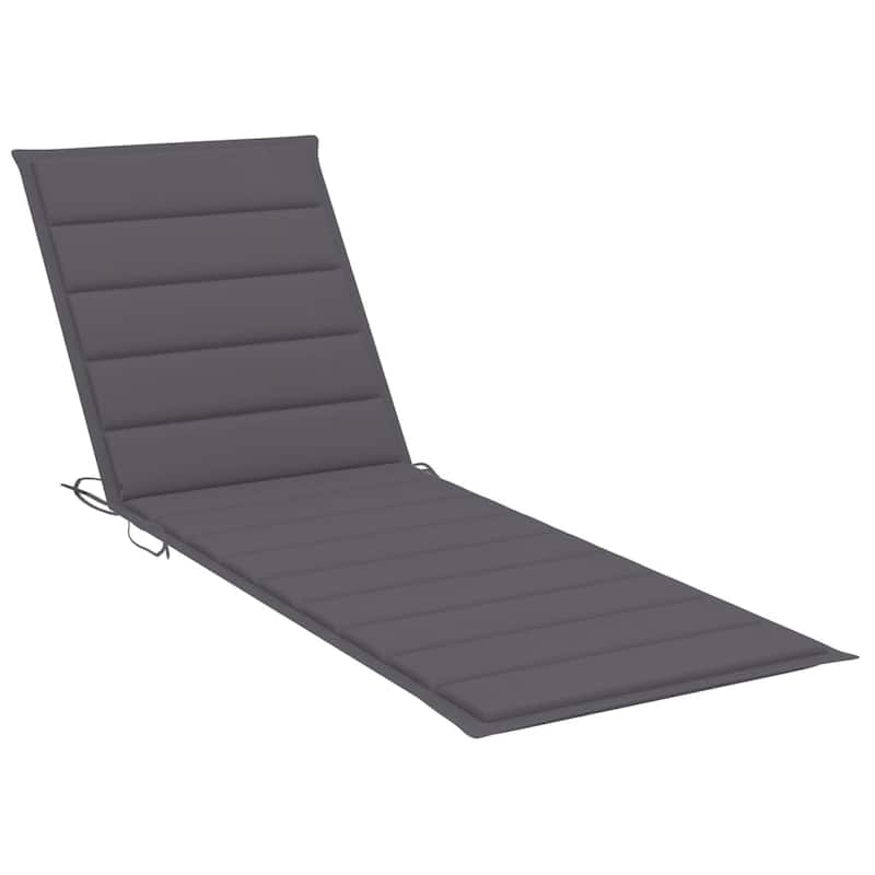 vidaXL Patio Lounge Chair Sunbed Sunlounger with Cushion Solid Acacia Wood