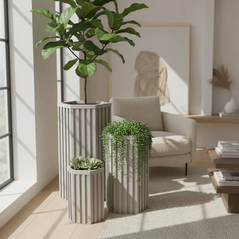 Hexagon Column Planter