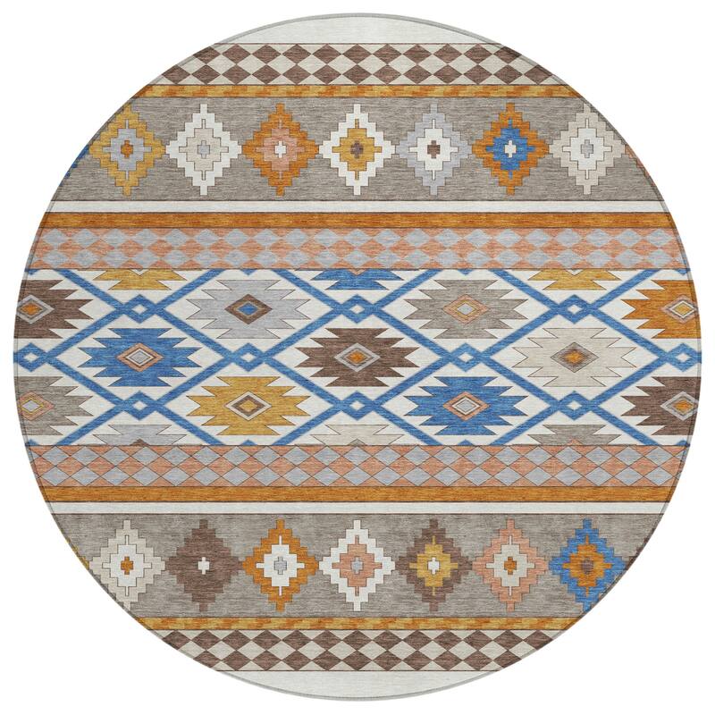 Machine Washable Indoor/ Outdoor Global Clemente Chantille Rug
