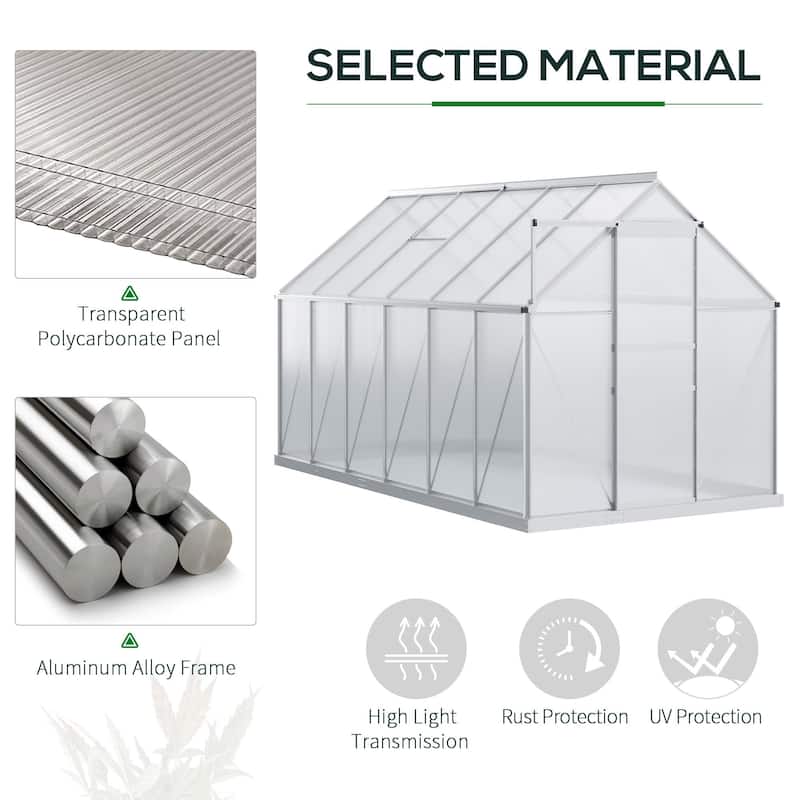 Greenhouse with Adjustable Roof Vent