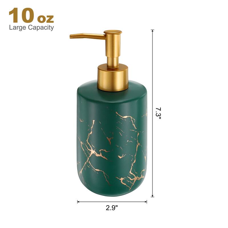 1Pcs 12.5 Oz Soap Dispenser Hand Dish Soap Dispenser for Kitchen Matte - Green