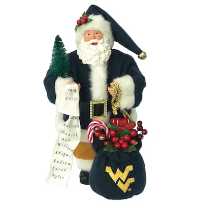 12 inch West Virginia Santa - blue