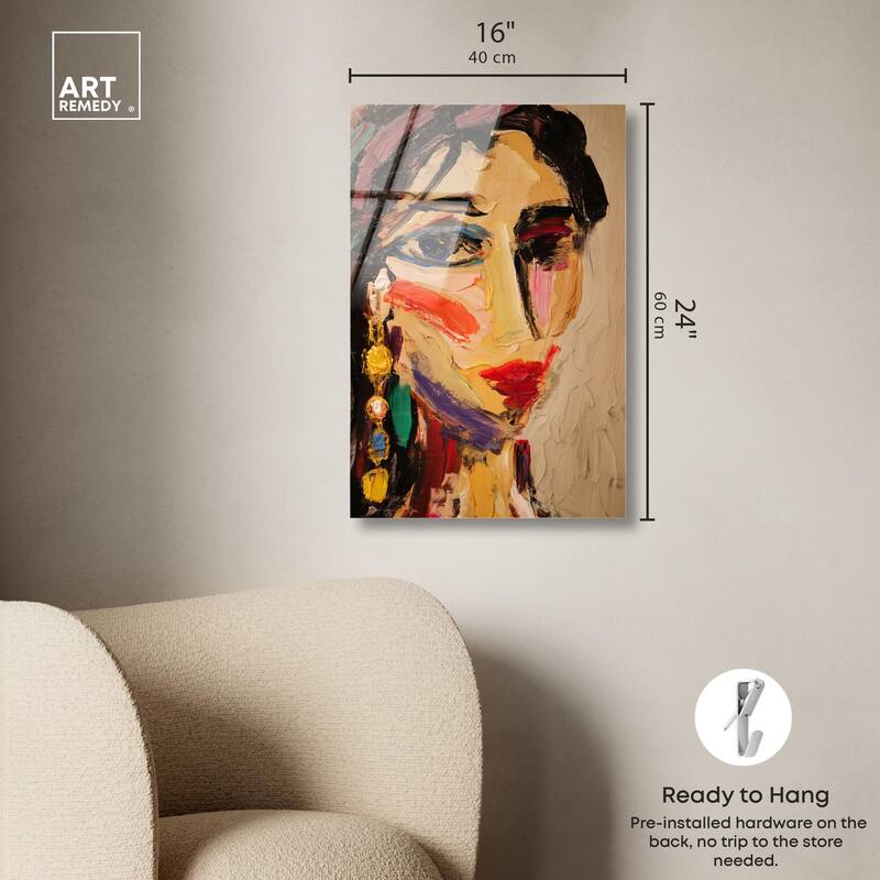 Colorful Expression I Acrylic by Art Remedy, Ready to Hang