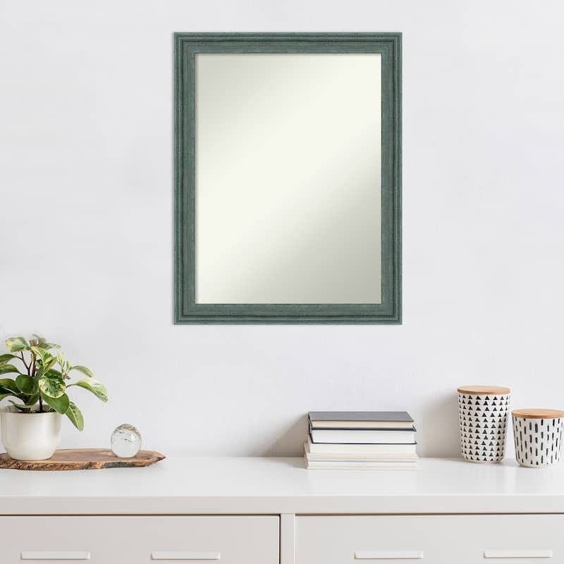 Upcycled Non-Beveled Wood Framed Wall Mirror