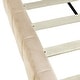 preview thumbnail 8 of 7, Beige Upholstered Sofa Bed Frame Full Size Daybed, Wood Slat Support