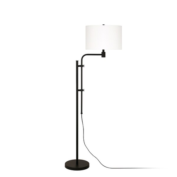 Polly Height Adjustable Floor Lamp Blackened Bronze