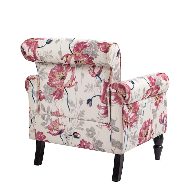 Set of 2 Modern Upholstered Armchair Nailhead Trim Accent Chair
