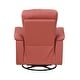 preview thumbnail 9 of 20, Fremont & Park Monte 35.5" Leather Swivel Glider Manual Recliner - 360-Degree Swivel