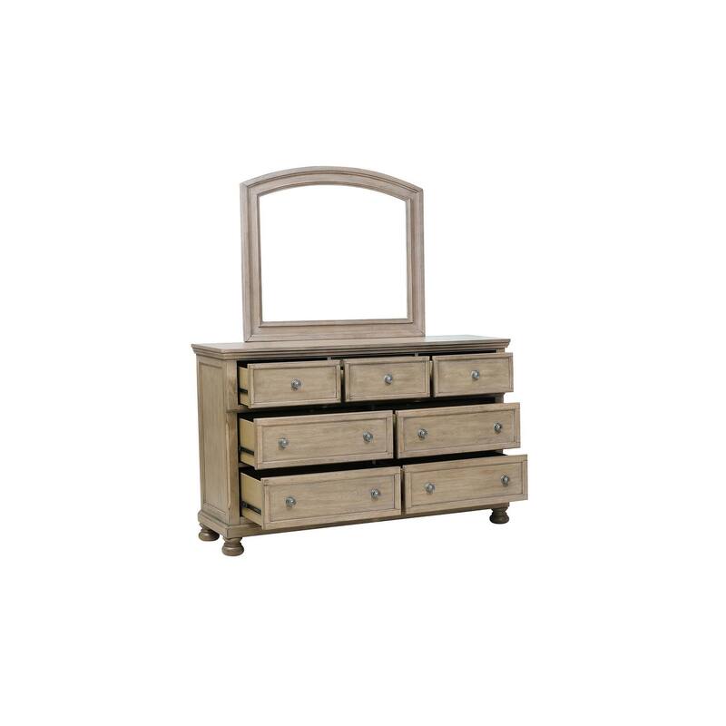 Donald 4 Piece Gray Modern Sleigh Storage Platform Bedroom Set