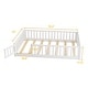 preview thumbnail 16 of 92, Modern Floor Platform Bed with Fence and Door