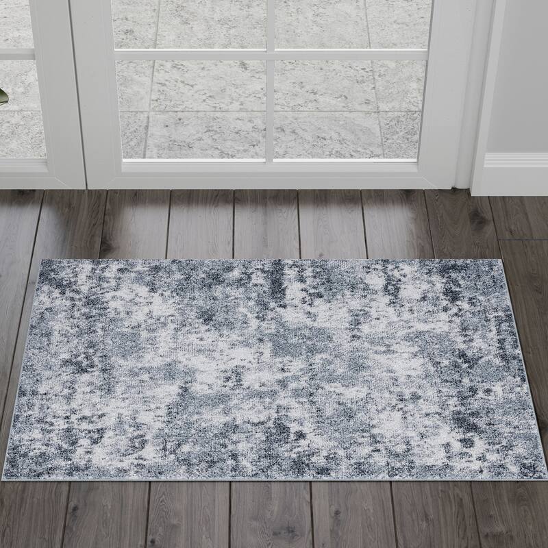 Linx Industrial Abstract Indoor Area Rug - 2' x 2'11'' - Gray
