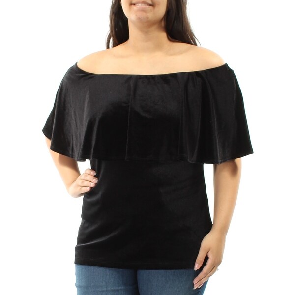 black velvet evening top