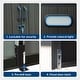preview thumbnail 5 of 34, Domi Outdoor Resin Storage Shed, Waterproof Plastic Garden Shed with Lockable Door, Windows & Vents, Outside Tool Storage Shed