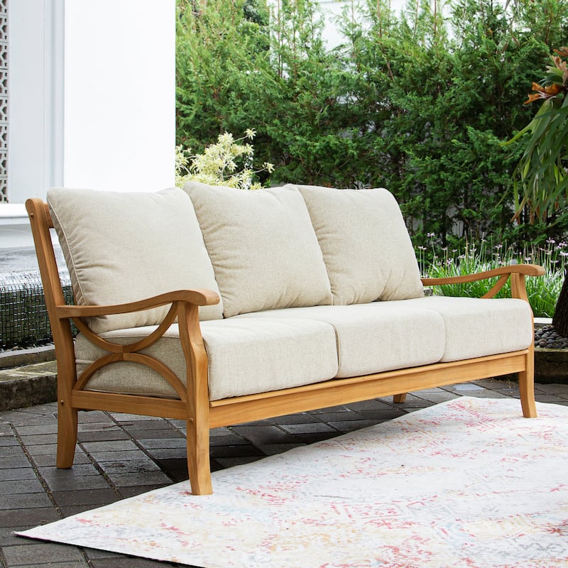 Cambridge Casual Lowell 5-piece Teak Wood Outdoor Conversation Set