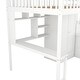 preview thumbnail 23 of 34, Full Size Solid Wood Frame Loft Bed with Bookshelf, Drawers, Desk and Wardrobe