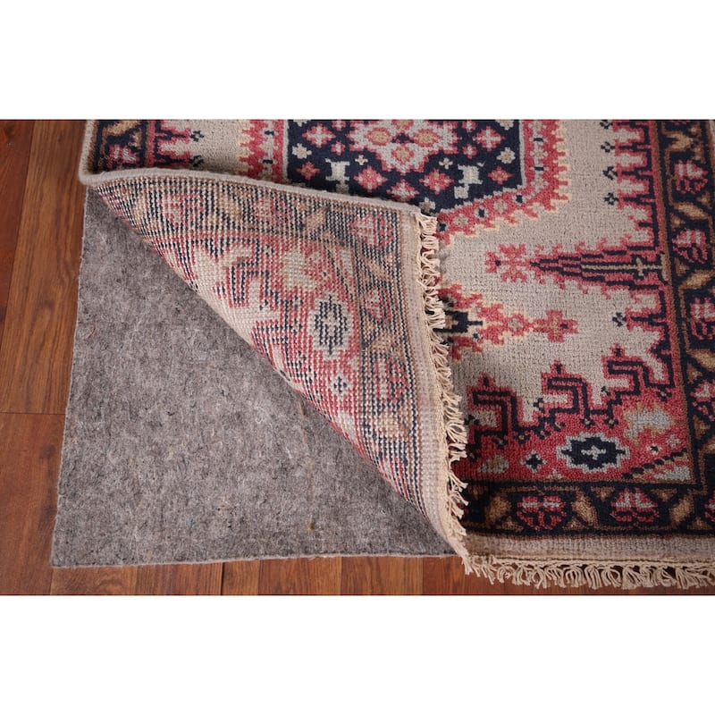 Geometric Viss Oriental Runner Rug Handmade Wool Carpet - 2'6"x 10'0"