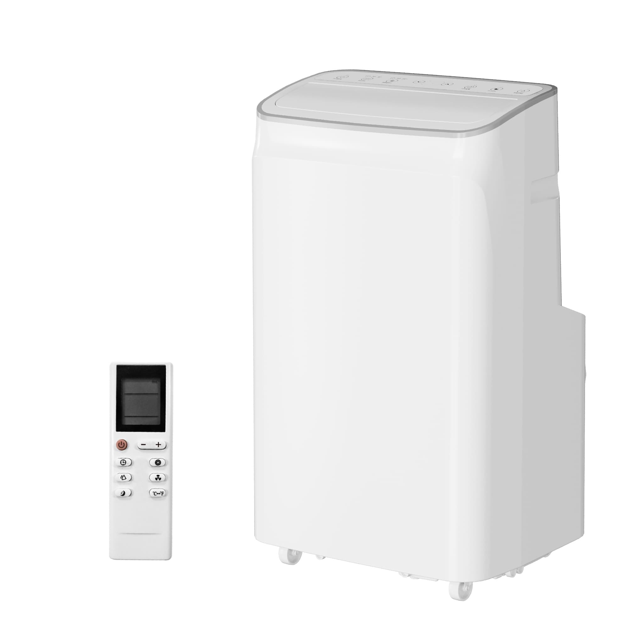 3-in-1 Quiet Portable AC, 12,000 BTU & Covers 550 Sq Ft, White Top Unit with Dehumidifier Fan Remote LED Touch Panel