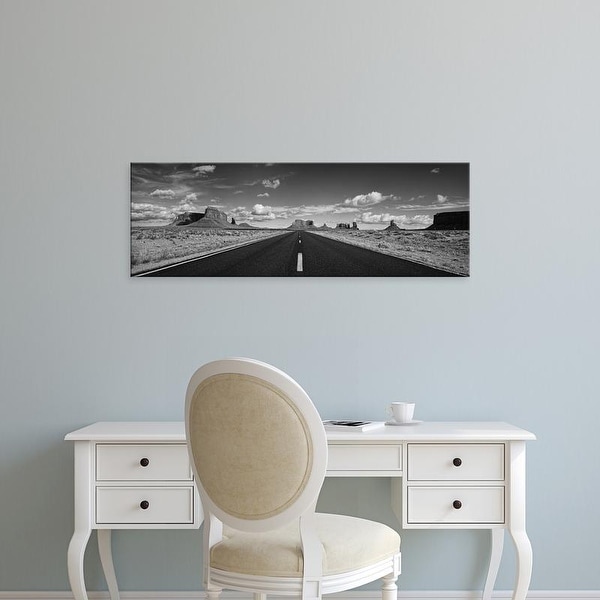 Easy Art Prints Panoramic Image 'Road passing through Monument Valley, Monument Valley Tribal Park, Arizona' Canvas Art