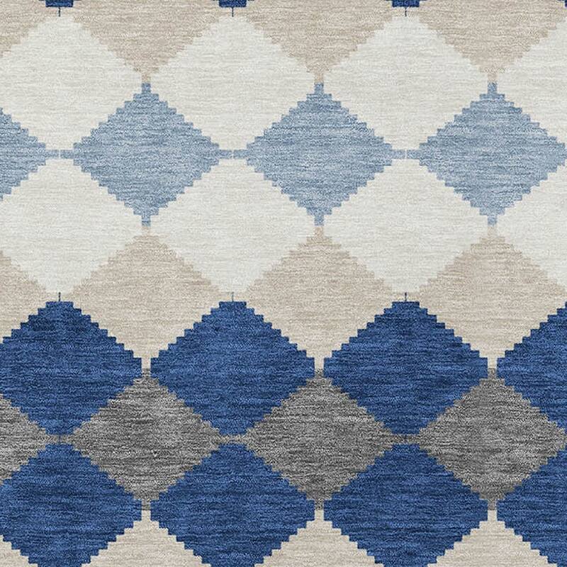 HomeRoots Geometric Transitional Rectangle Outdoor Rug