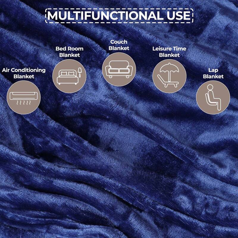 Superior Fleece Plush Medium Weight Soft Fluffy Decorative Blanket