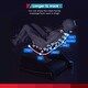 preview thumbnail 15 of 26, Ghaw Modern Faux Leather LED Zero Gravity Massage Chair with Bluetooth Speaker and USB Port by Furniture of America