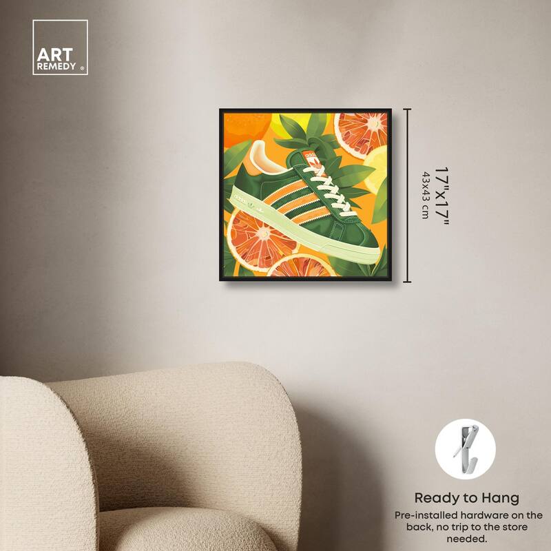 Citrus Sneaker Canvas by Art Remedy