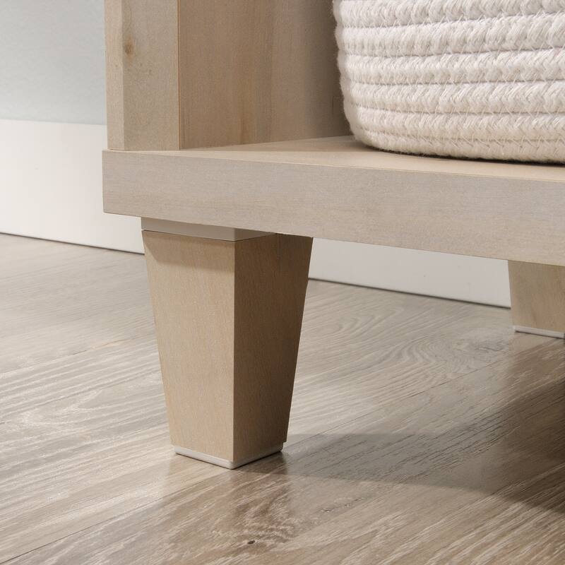 Wood Bookcase with Cubbyholes, Brown - 53.15" W x 14.37" D x 45.28" H