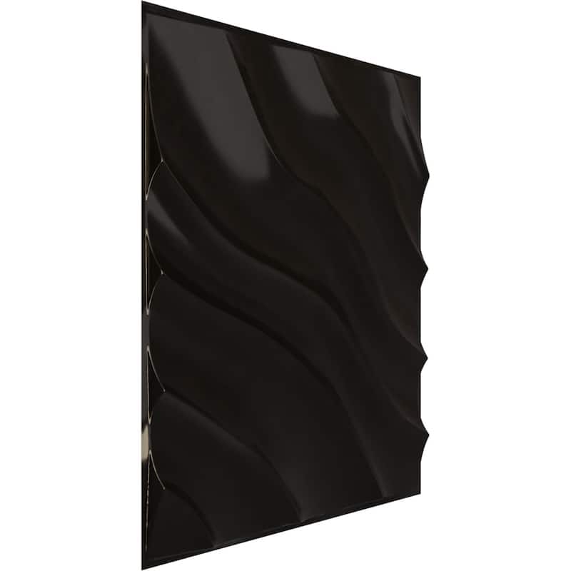 19 5/8"W x 19 5/8"H Modern Wave EnduraWall Decorative 3D Wall Panel