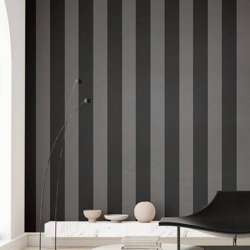 Galerie Wallcoverings Ornamenta Collection Wide Stripe Matte Finish Vinyl on Non-woven Wallpaper Roll