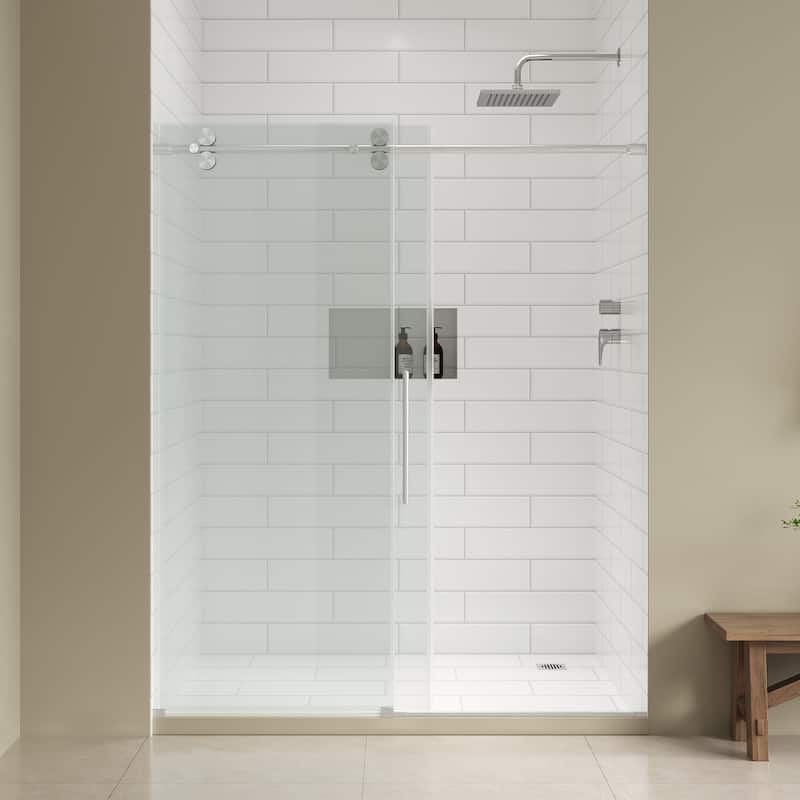 Ove Decors 15SGP-ORLA60 Reva 74" High x 60" Wide Sliding Frameless