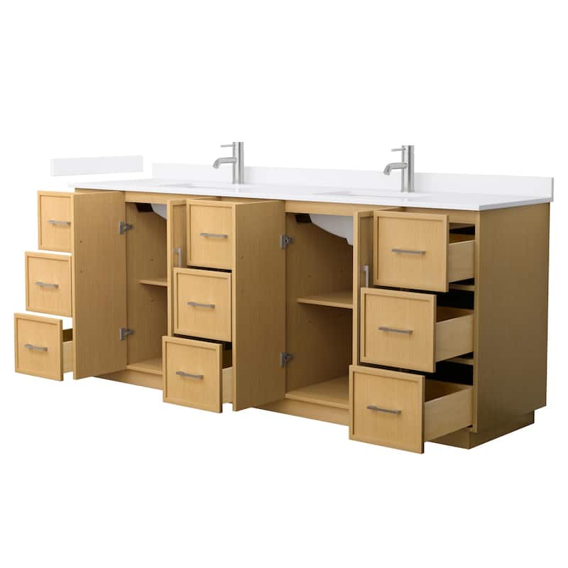 Wyndham Collection WCH7474-84D-QTZ-UNSMXX Elan TK 84" Free Standing