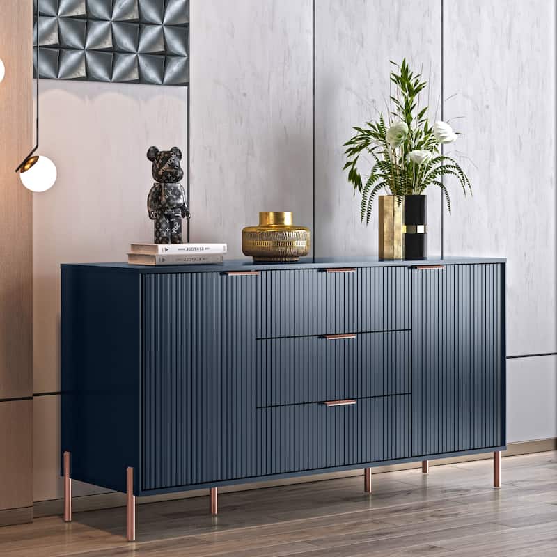 58" Premium Storage Cabinet Dresser - Versatile and Stylish