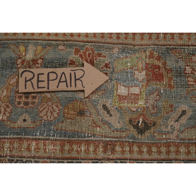 Hand Knotted Oriental 100% Wool Carpet Traditional All-Over Brown Bakhtiari Area Rug - 16' 2'' X 12' 2''
