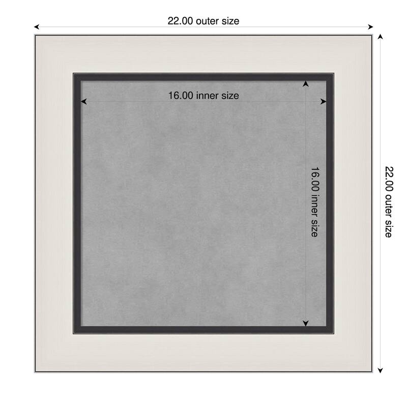 Amanti Art Ellie Brown Silver Framed - 22 x 22 in - Ellie Silver Black