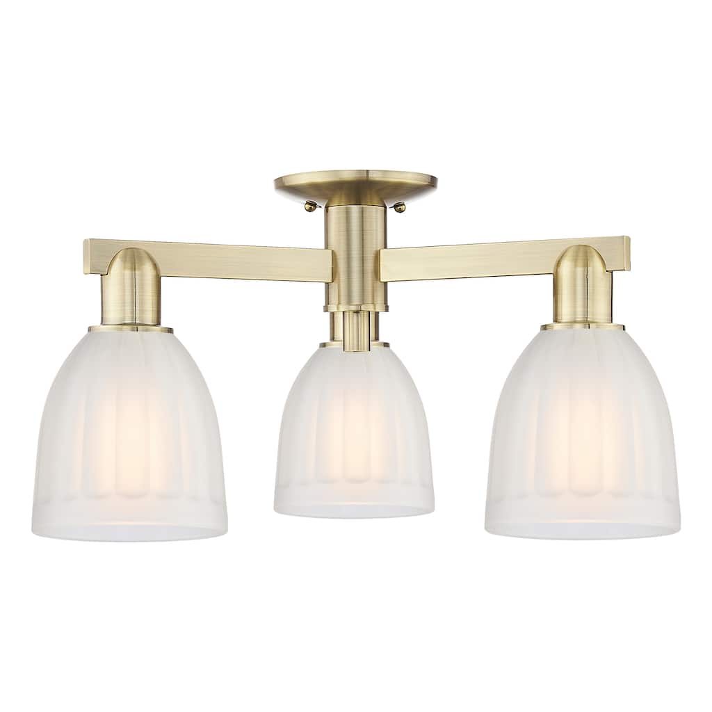 Innovations Lighting Endless Possibilities Arcadia - Brookfield - 3 Light 23" Semi-Flush Mount