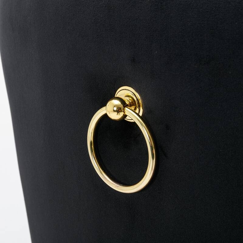 GDF Studio - Modern Upholstered Swivel Velvet Bar Stools with Adjustable Height and Tufted Back (Set of 2)