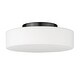 preview thumbnail 9 of 7, Golden Lighting 3136-FM OP Toli 12" Wide LED Semi-Flush Drum Ceiling
