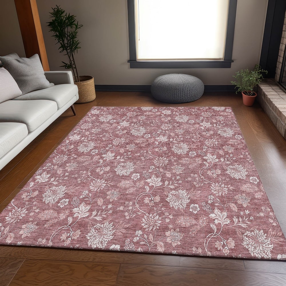 Premium Washable Super Soft Floral Garden Mayfield Rug