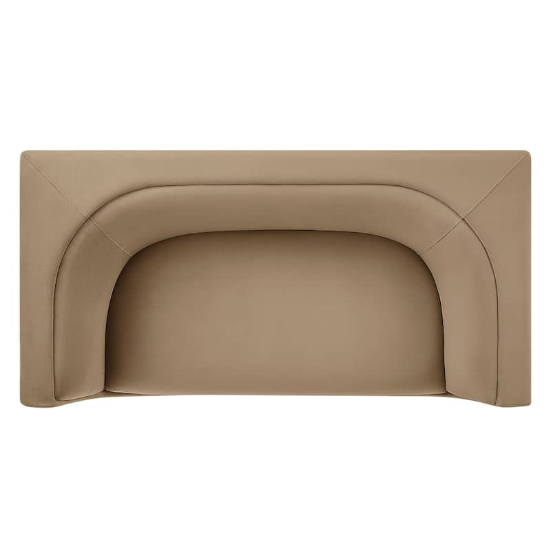 Hilda 67" Curved Back Performance Velvet Loveseat