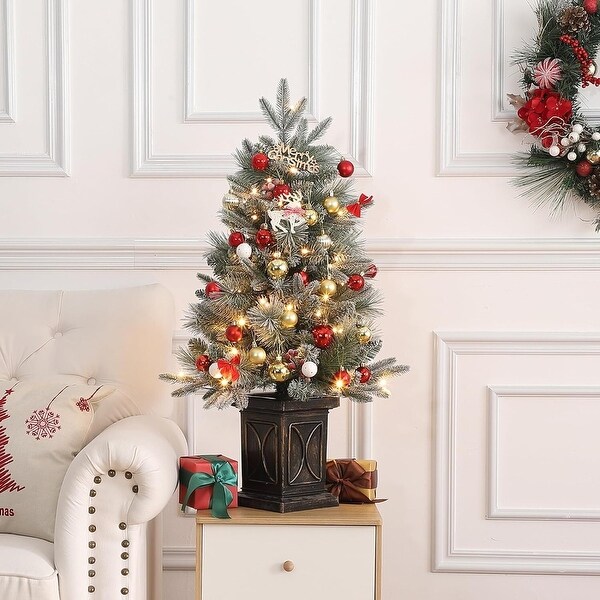 3 foot pre lit artificial christmas trees 2025