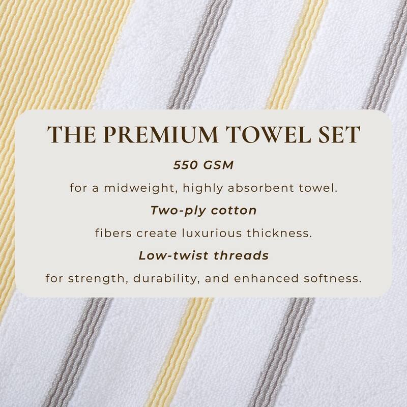 Linery & Co. Luxury Cotton Decorative Towel Set.