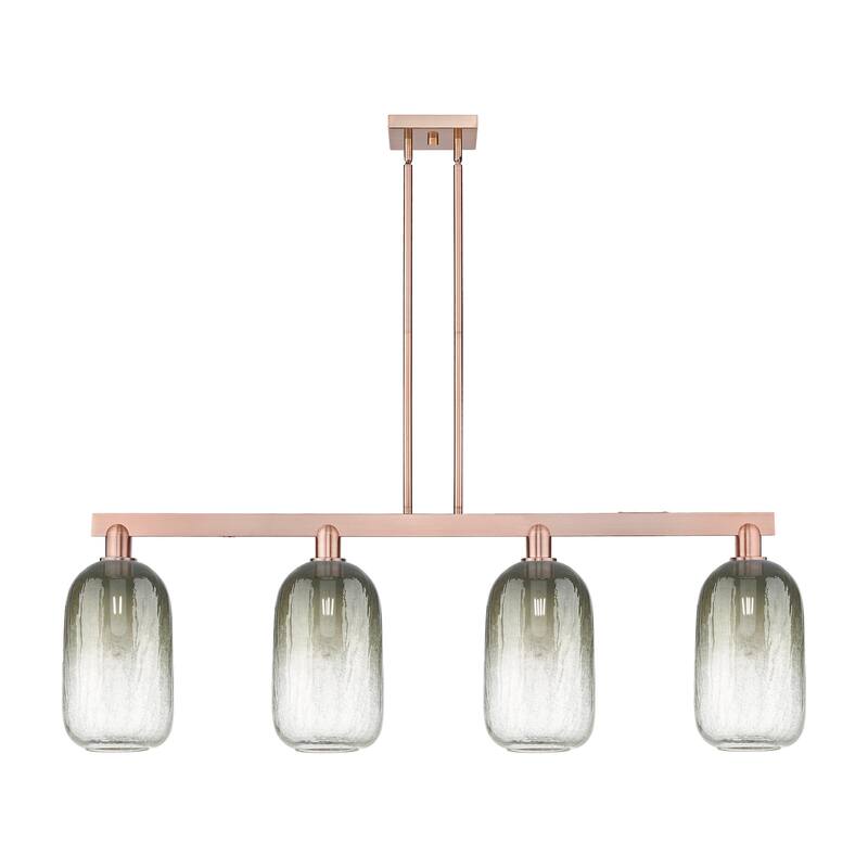 Innovations Lighting 716-4I-16-48 Brookhaven Cloche Linear Brookhaven - Antique Copper / Slate