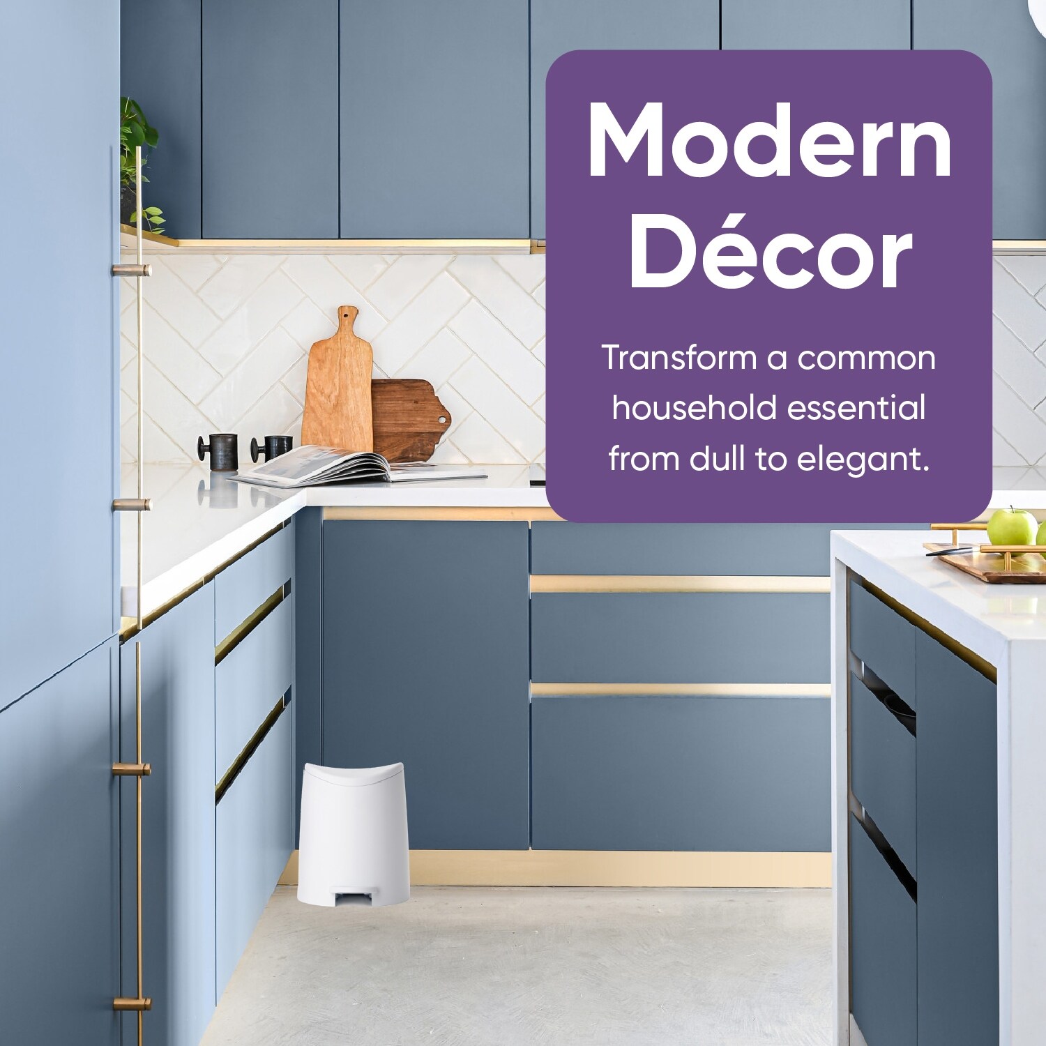 Superio Mini 3 L Step-on Trash Can with Lid - N/A-image