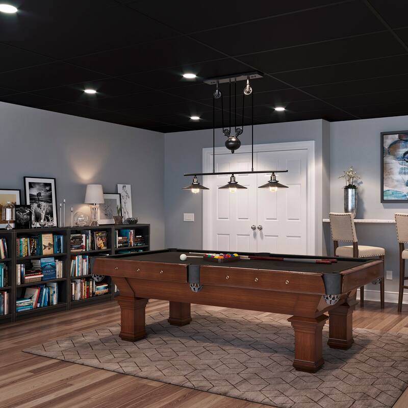 Genesis Smooth Pro Black 2 x 4 ft. Lay-in Ceiling Tile