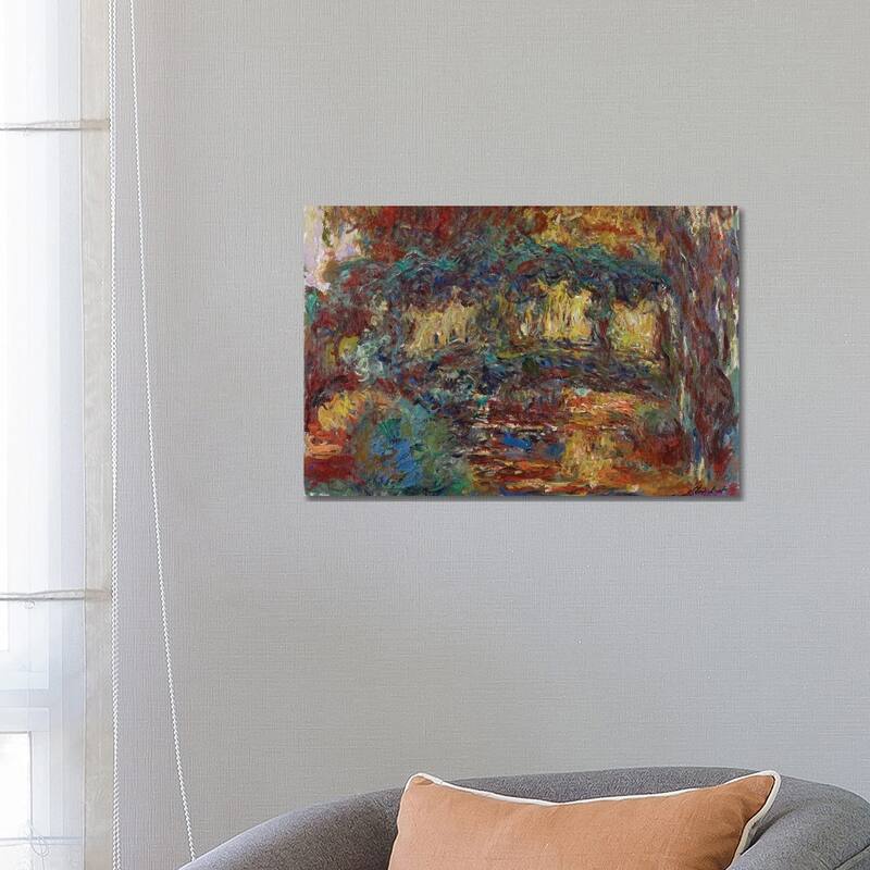 iCanvas "The Japanese Bridge, c.1923-25 " by Claude Monet Canvas Print - 18x26x1.5