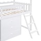preview thumbnail 17 of 16, Twin Size House Loft Bed Wood Low Bedframe with Black Boards & Storage