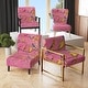 preview thumbnail 10 of 11, Designart "Segment Layers Of Marbled Rock" Upholstered Floral Accent Chair - Mid-Century Arm Chair For Bedroom