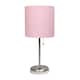 Option Brushed Steel/Light Pink Shade